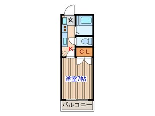 マ－ブルハウスＡ棟の物件間取画像